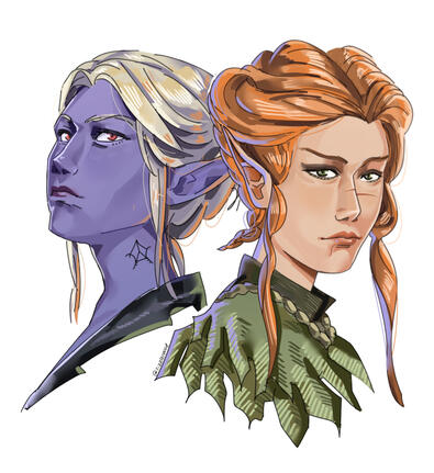 Portrait, cell shading,