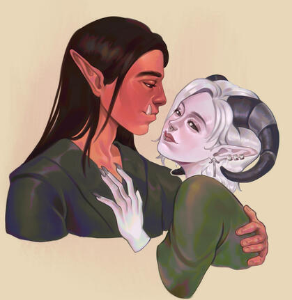 Portrait, full render for @emorat.bsky.social