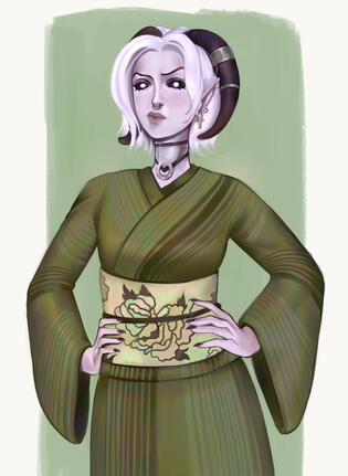 Half body, full render for @dokdisko.bsky.social